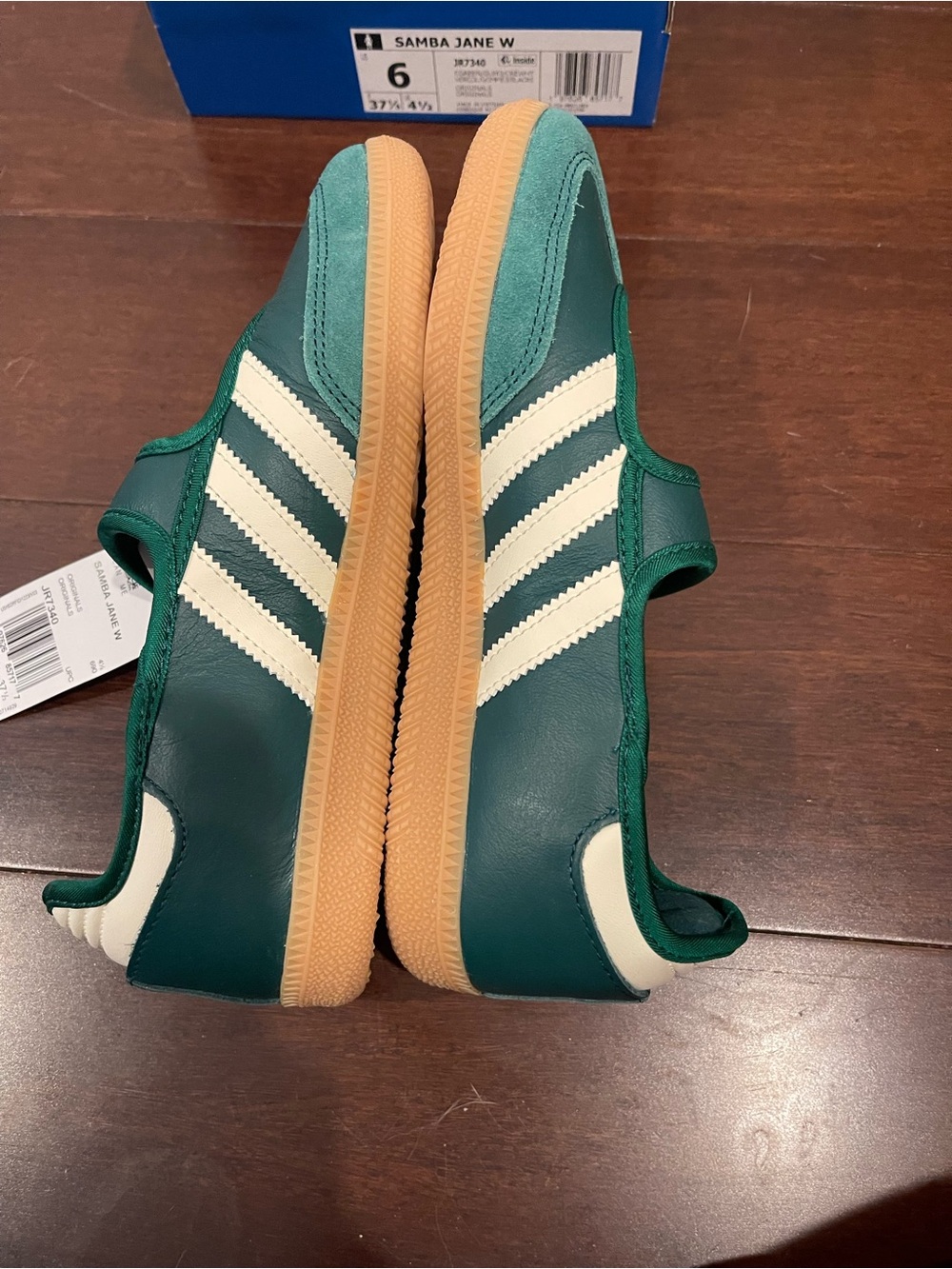 Adidas Samba Jane Collegiate Green / Gum / Cream White NWT  6 - Picture 4 of 10